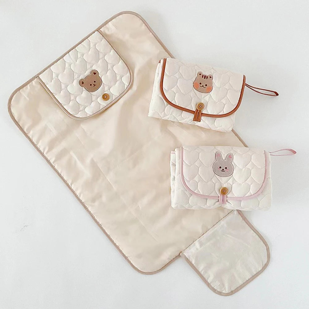 Foldable Portable Baby Changing Mat | Waterproof Diaper Changing Pad for Newborns