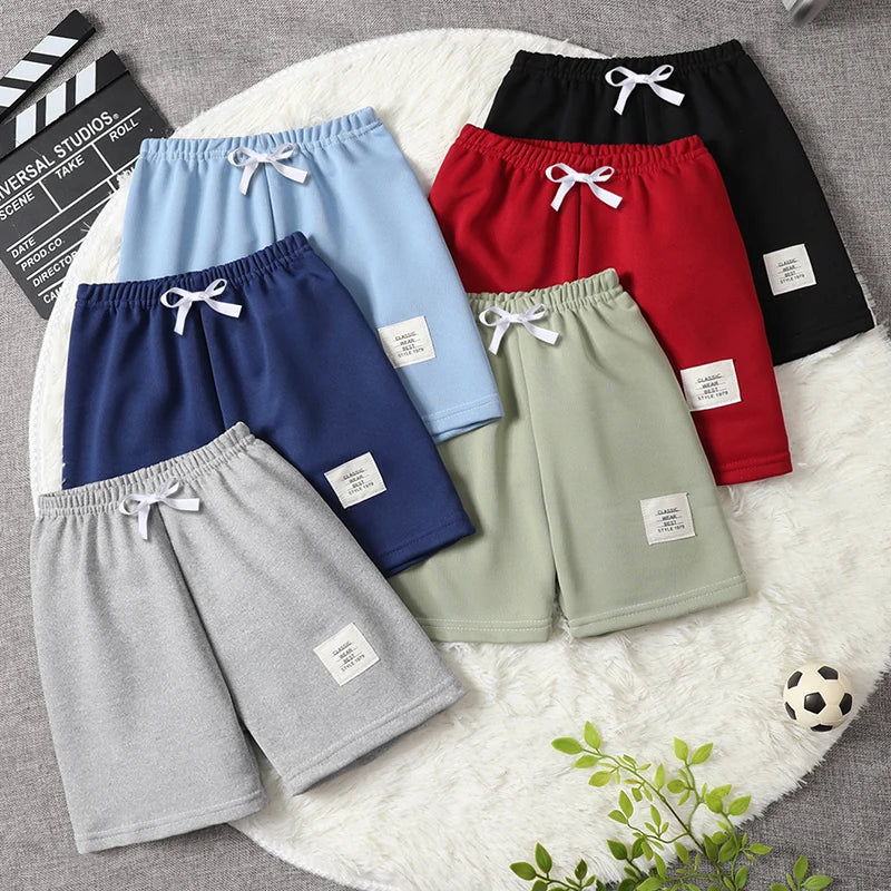 Kids' Solid Colour Drawstring Shorts | 2-11 Y