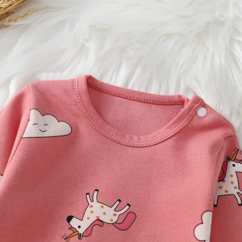 Baby Cotton Romper - Long Sleeve (0-18M)