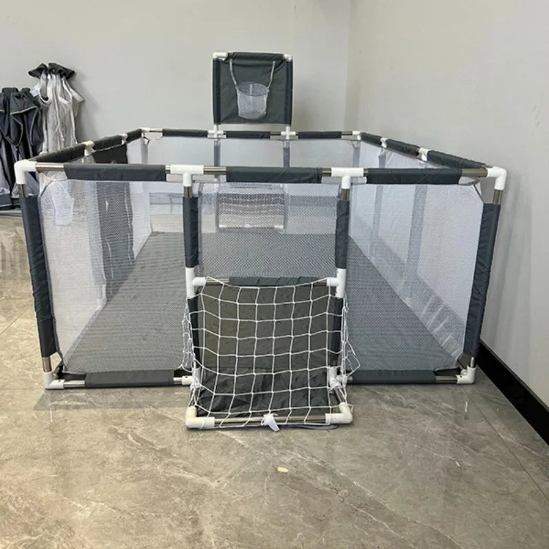 Large Baby Playpen with Pull Rings – Indoor Safety Barrier & Ball Pit