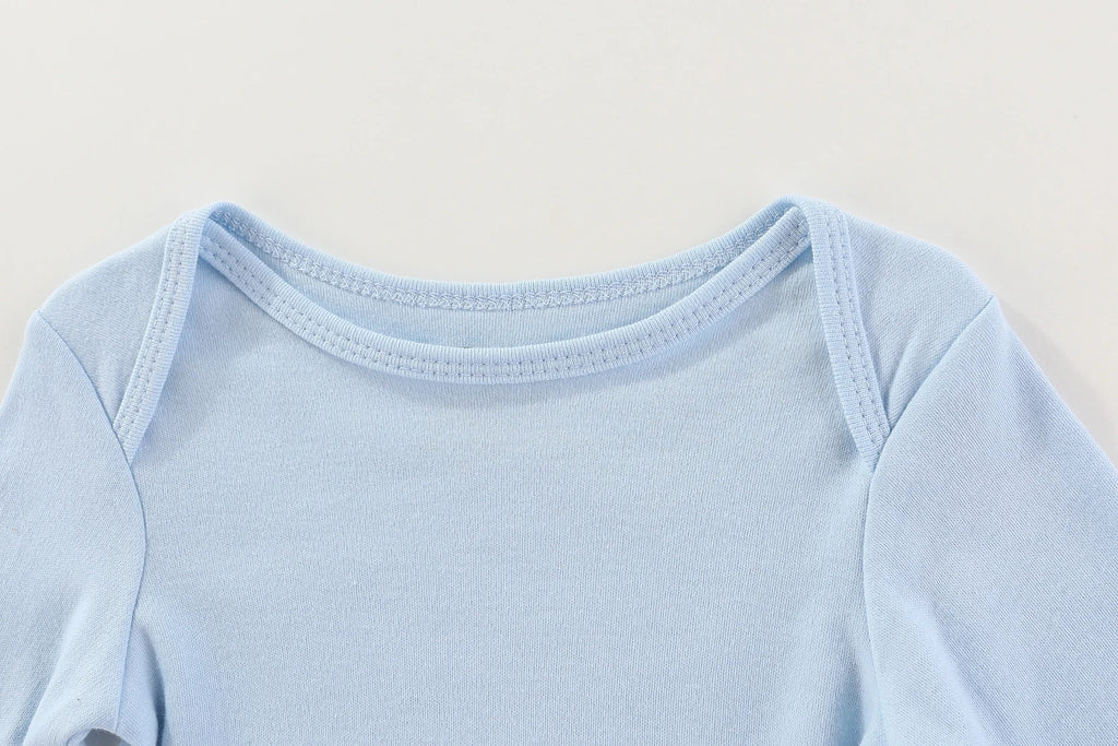 8-Piece Baby Bodysuit & Pants Set – Long Sleeve Cotton Unisex