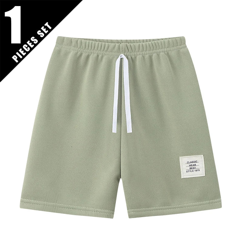 Kids' Solid Colour Drawstring Shorts | 2-11 Y
