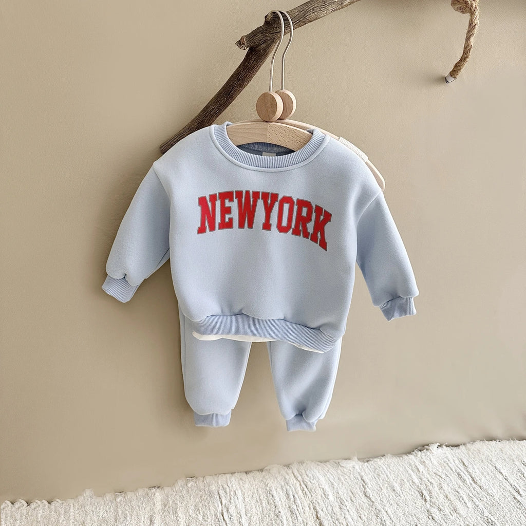 Baby & Toddler New York Print Sweatshirt & Joggers Set | 2-Piece