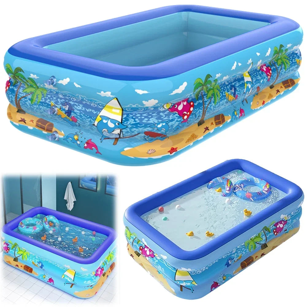 Kids Inflatable Swimming Pool | Indoor & Outdoor PVC Pool