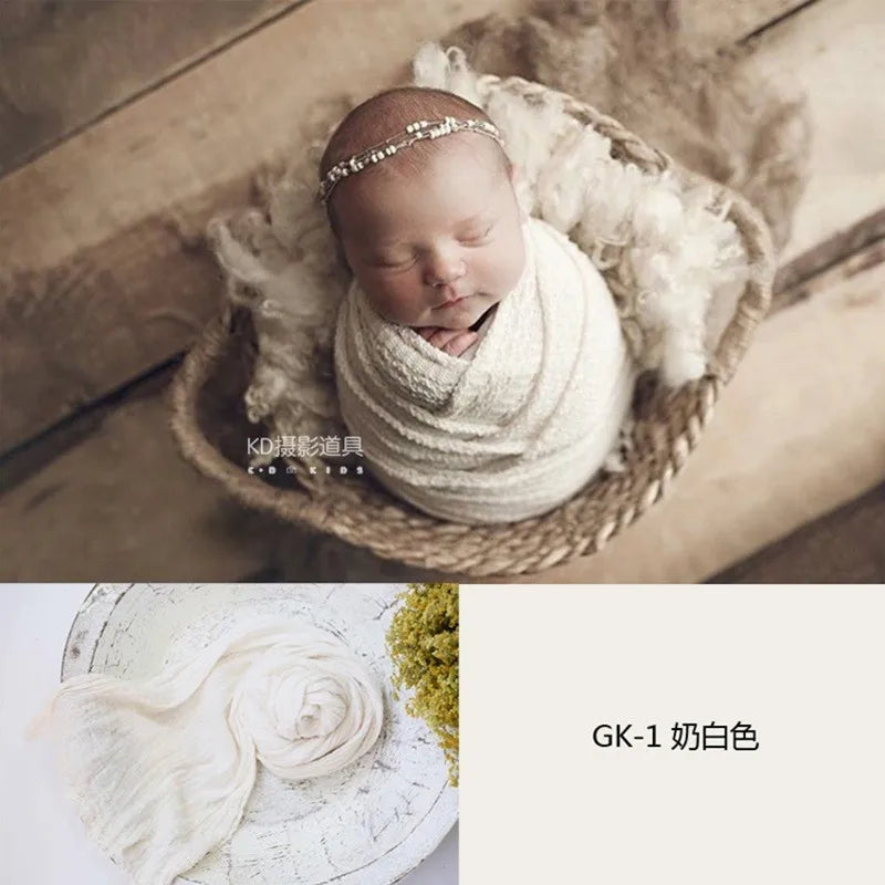 3 Meter seersucker wrap for newborn photography props,stretch baby wrap for photo shoot