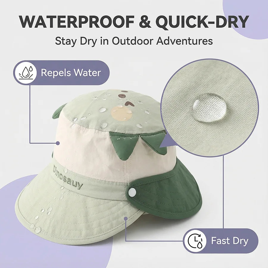 Baby & Kids Summer Knit Bucket Hat – Unisex Sun Protection Cap