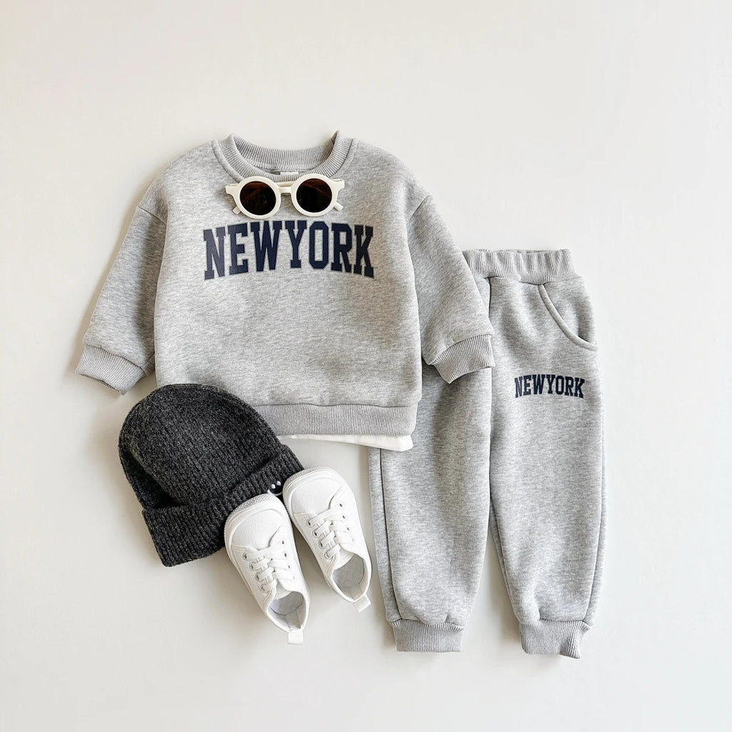 Baby & Toddler New York Print Sweatshirt & Joggers Set | 2-Piece