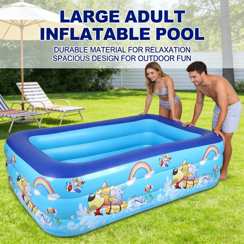 Premium Large Inflatable Swimming Pool | Garden & Outdoor Family Fun