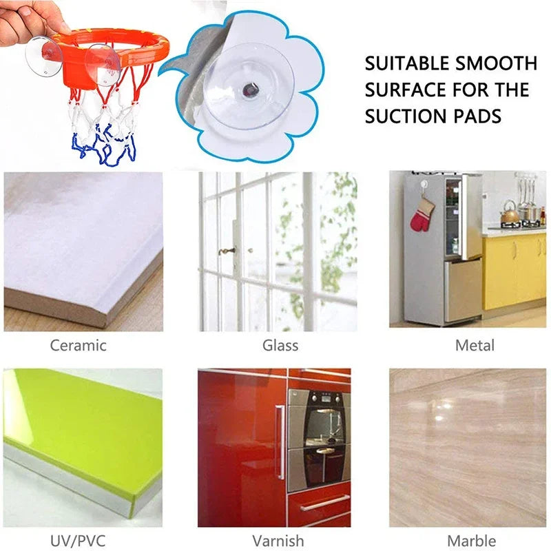 Baby Kids Mini Basketball Bathtub Water Play Set with 3 Balls Funny Shower Bath Fun Toys for Toddlers Educational and Safe