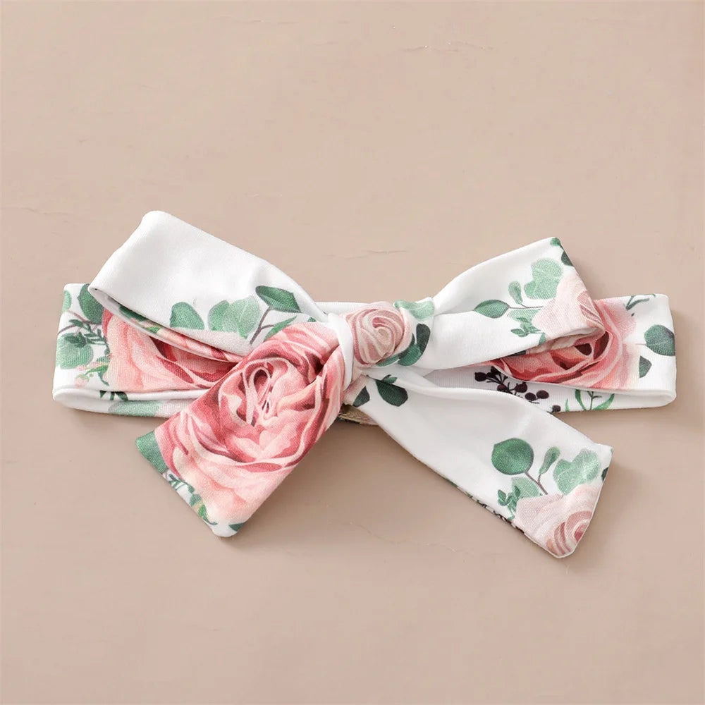 Newborn Baby Girl 3-Piece Floral Outfit Set