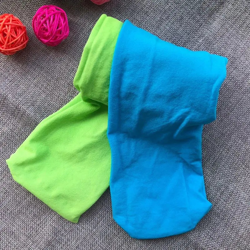 Girls Candy Colour Stretch Tights
