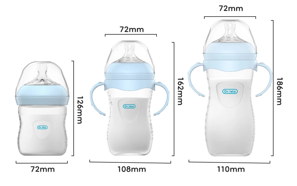 Baby Bottle with Handle | BPA-Free Feeding Bottle | 150ml, 240ml & 330ml