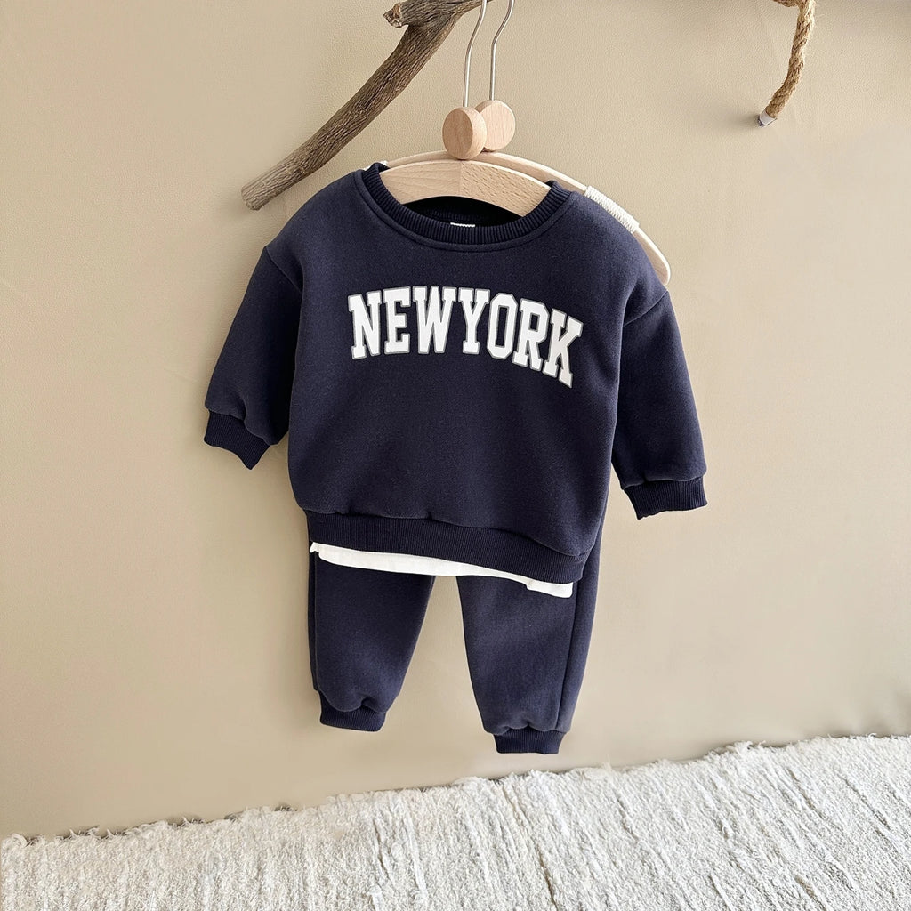Baby & Toddler New York Print Sweatshirt & Joggers Set | 2-Piece