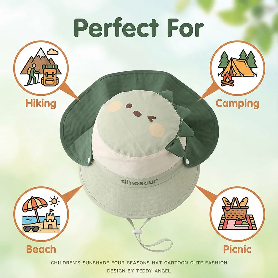 Baby & Kids Summer Knit Bucket Hat – Unisex Sun Protection Cap