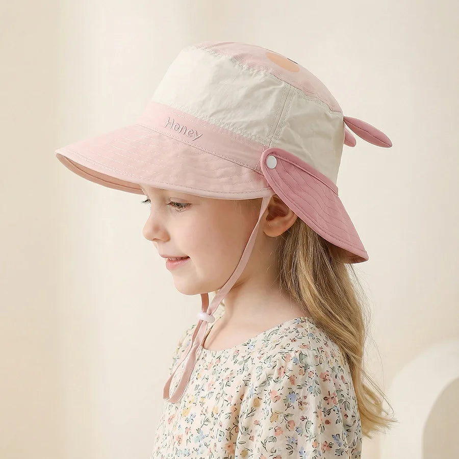 Baby & Kids Summer Knit Bucket Hat – Unisex Sun Protection Cap