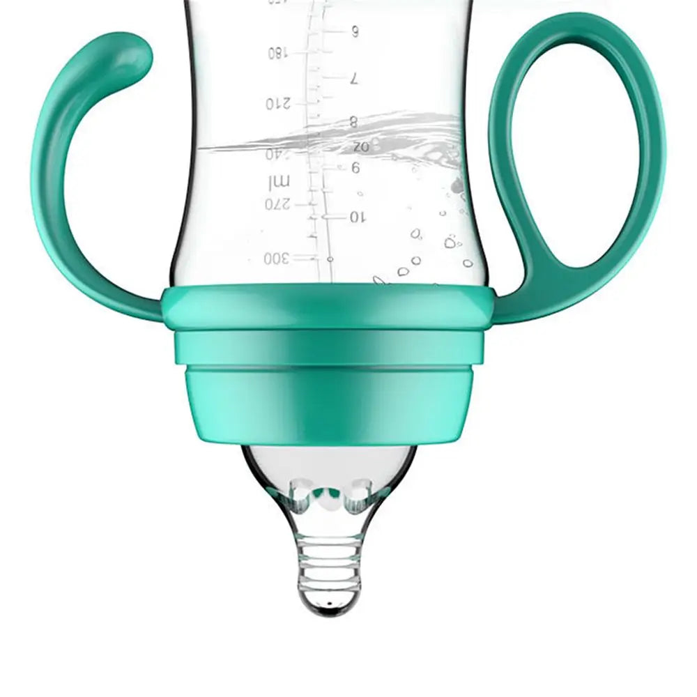 PP Plastic SIlicone Fruit Juice Baby Feeding Newborn Feeder Baby Bottle with Grip Nursing Care Nipple Milk Bottles BPA-free