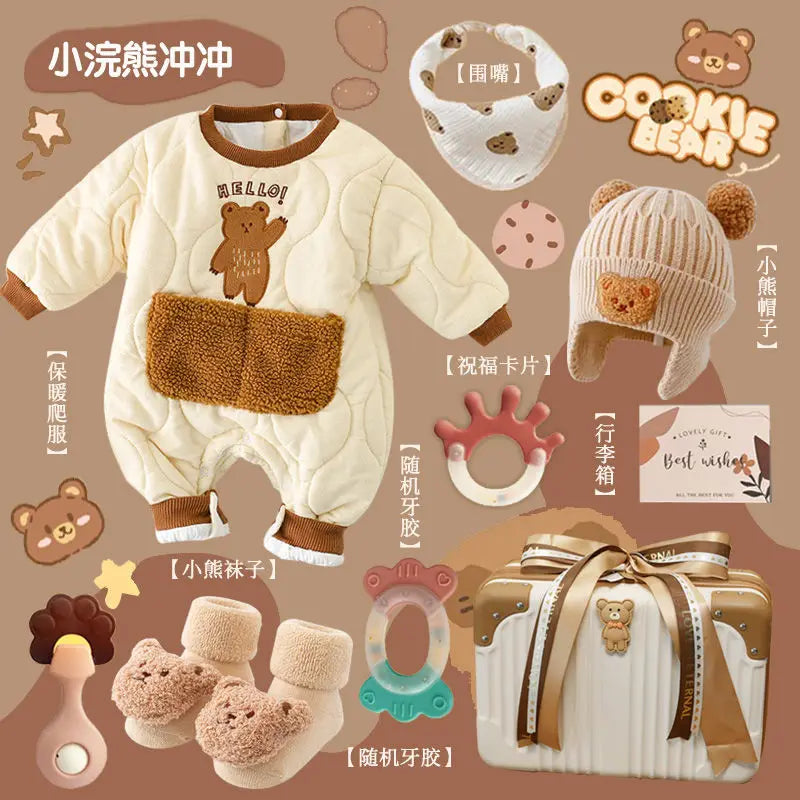 Baby Gift Full Moon Hundred Day Gift Baby Gifts Luxury Newborn Meeting Winter Clothing Set Gift Box