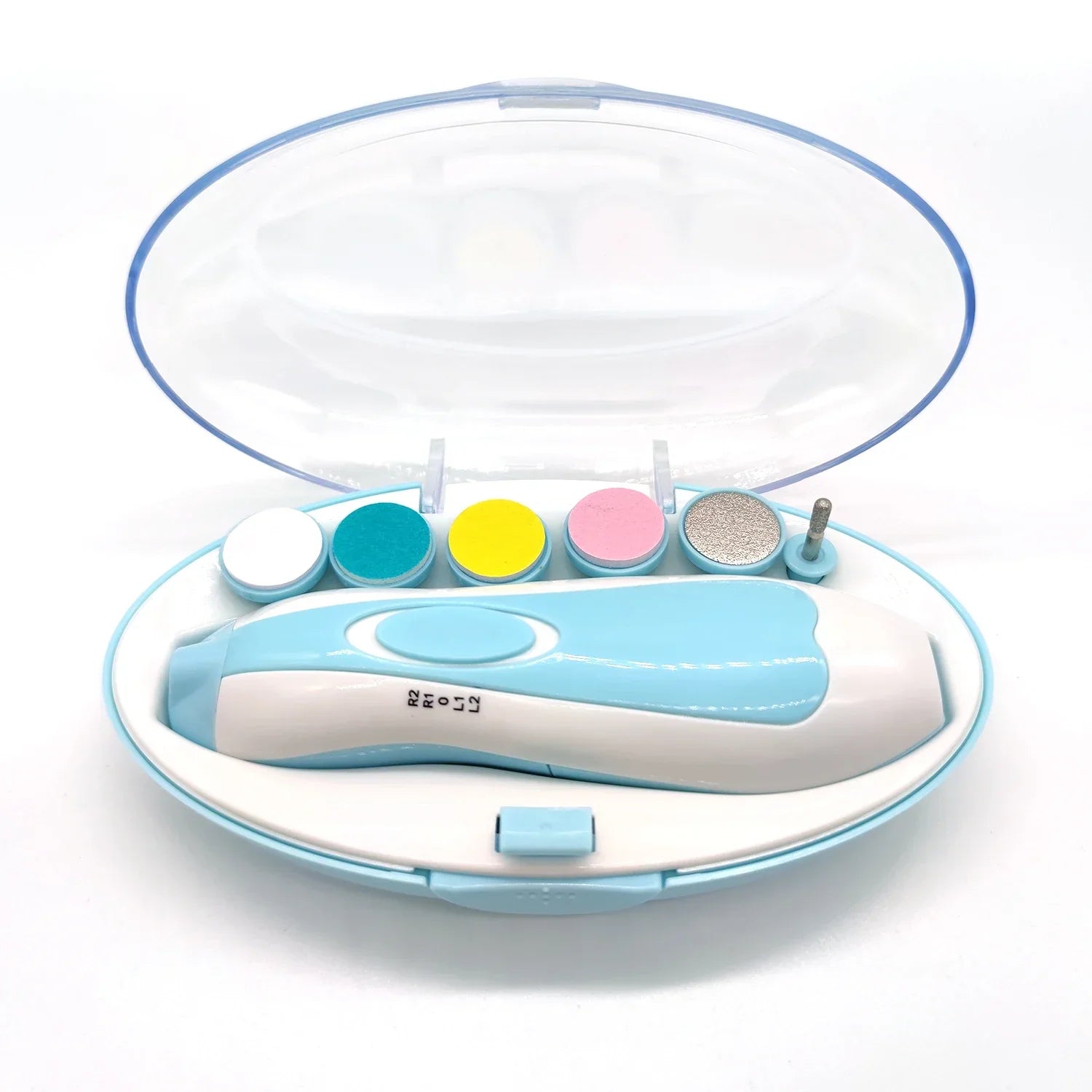 Nail Clipper Toddler Toenail Care Set  Electric Baby Nail File Nail Scissors Blue Pink Boys Girls Safe Not To Hurt Baby Hands