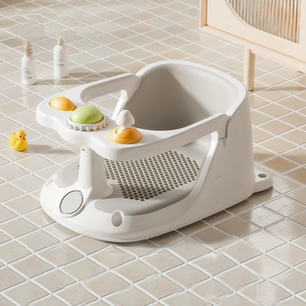 Baby Bath Seat 0–36 Months | Non-Slip with Temperature Sensing