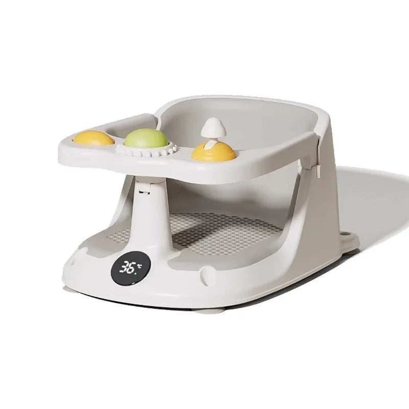 Baby Bath Seat 0–36 Months | Non-Slip with Temperature Sensing