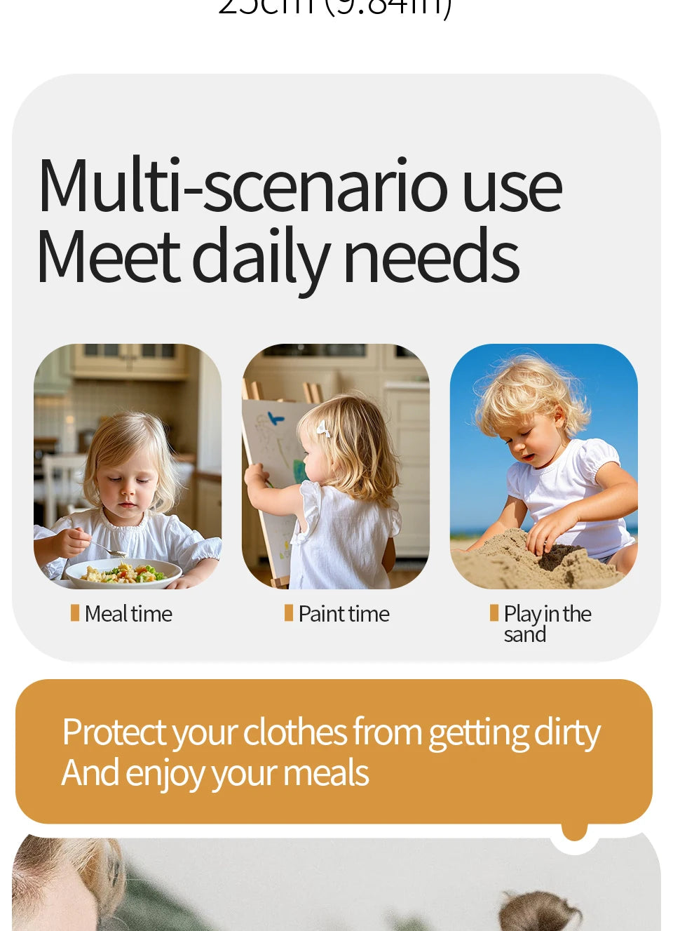 Baby Feeding Bibs with Pocket – 2 Pack