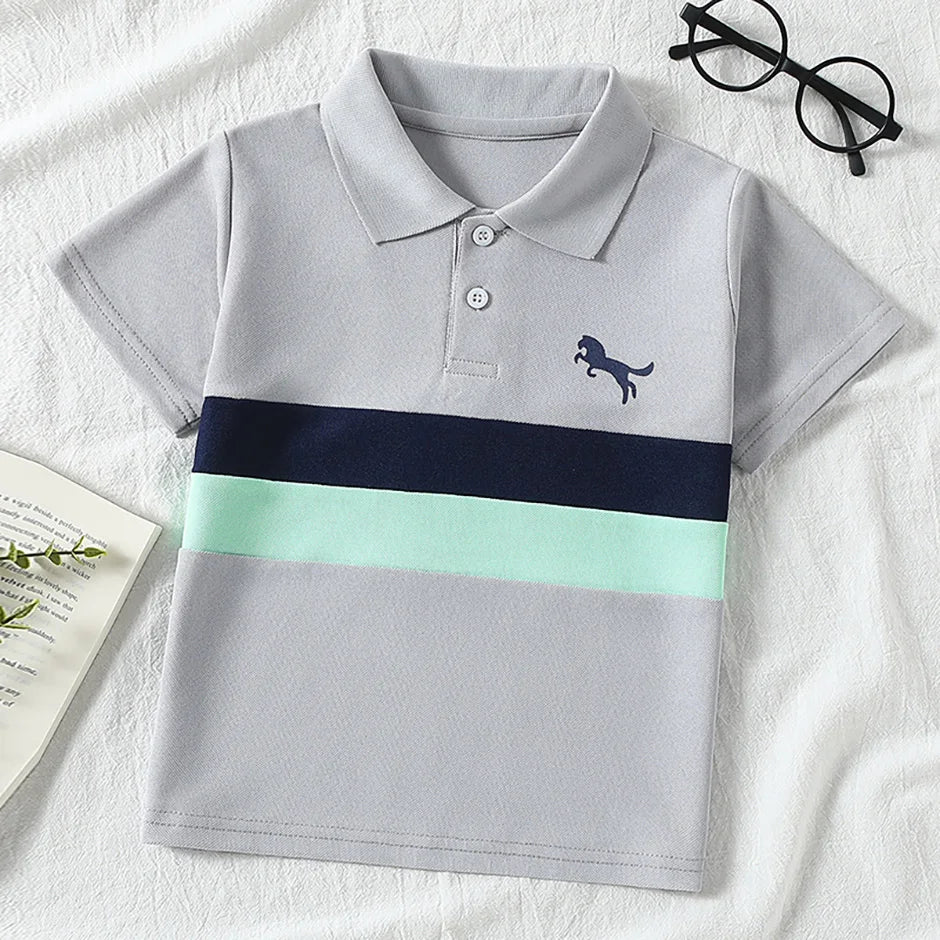 Boys 3-Piece Polo Shirt Set (1-10 Years)