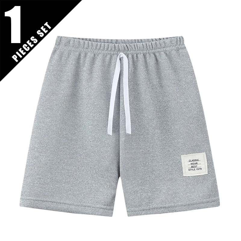 Kids' Solid Colour Drawstring Shorts | 2-11 Y