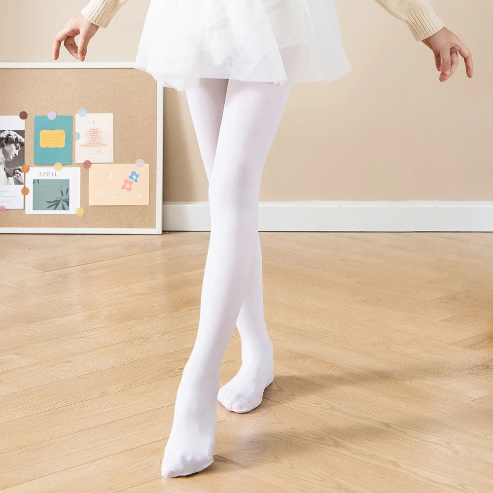 Girls Velvet Ballet Dance Tights