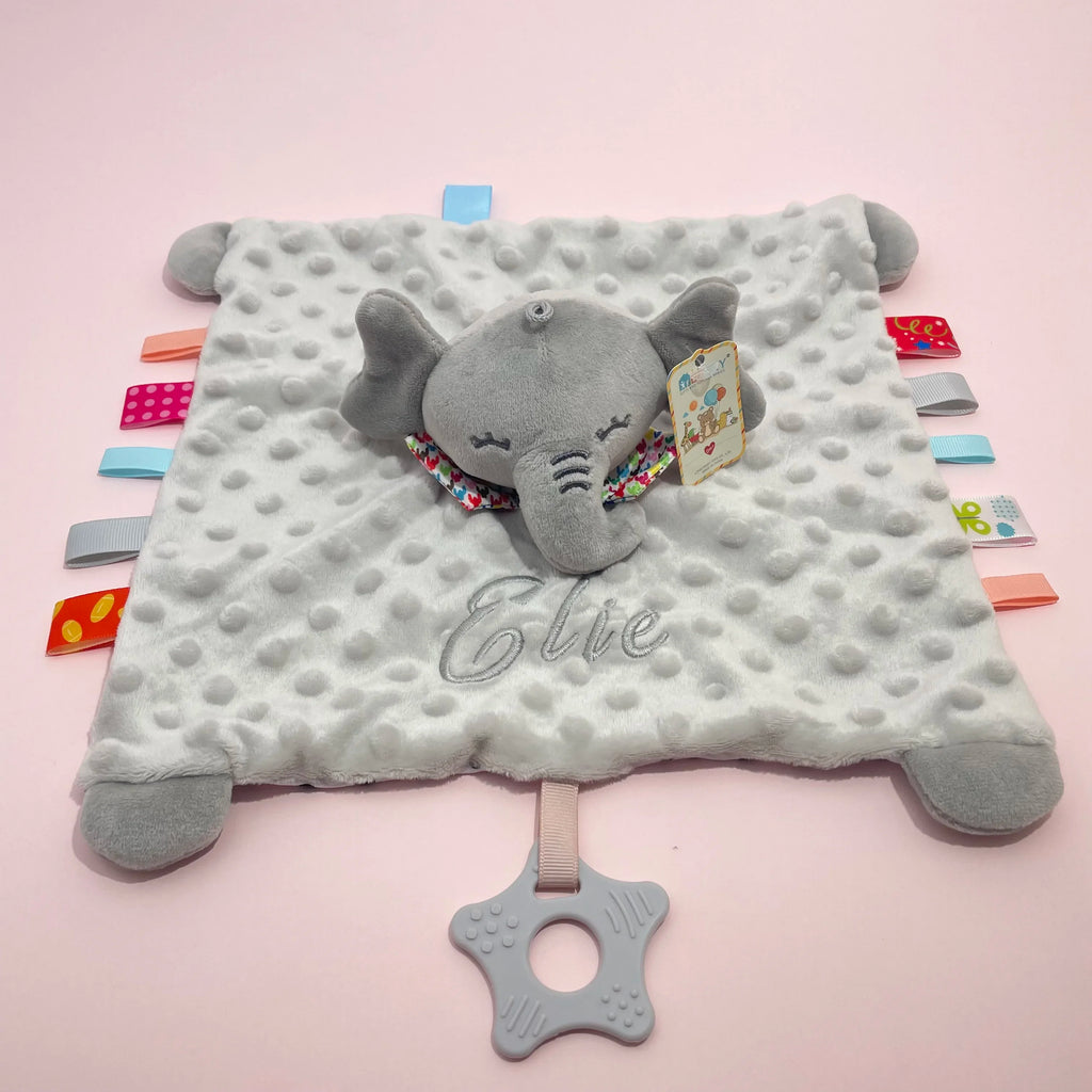 Personalised Soft Plush Baby Blanket with Name – Custom Newborn Gift