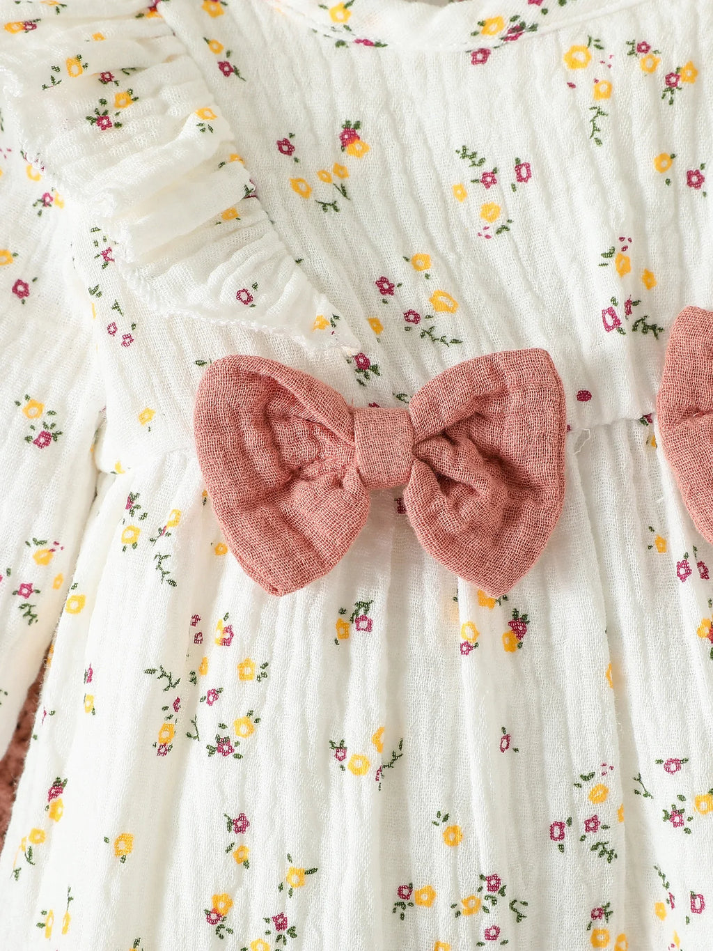 Baby Girl's Floral Jumpsuit with Headband (0–6M)