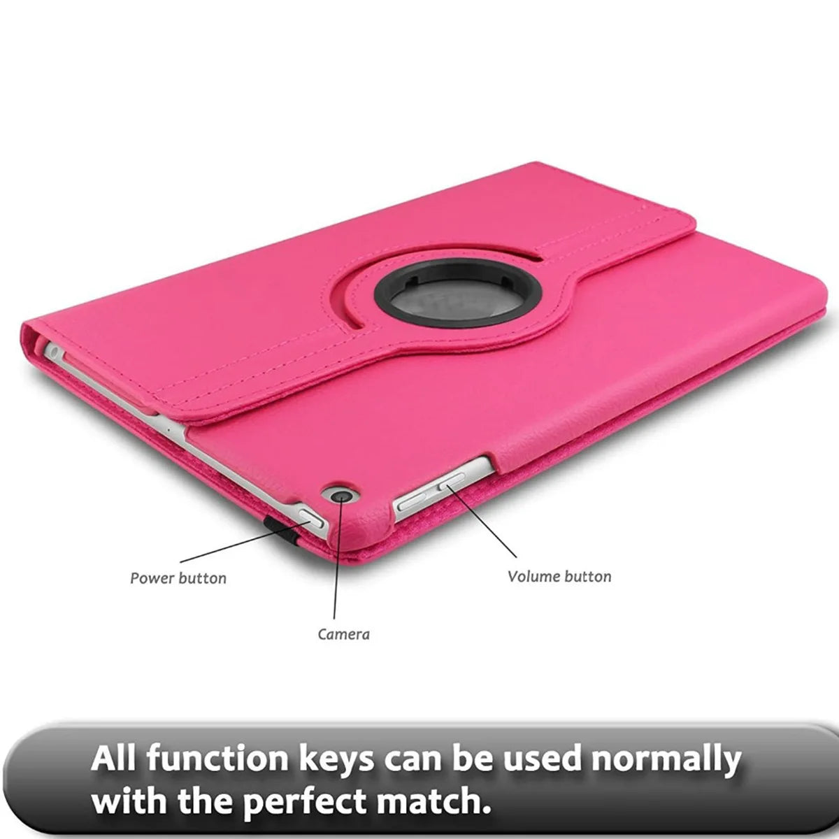 360° Rotating iPad Case with Stand