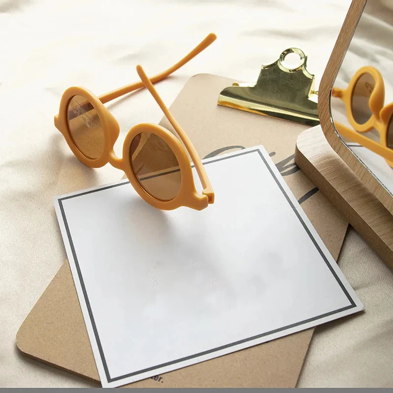 Kids Sunglasses – Retro Round UV Protection Sunglasses for Children