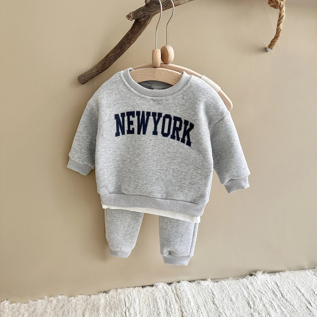 Baby & Toddler New York Print Sweatshirt & Joggers Set | 2-Piece