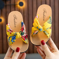 Girls Bohemian Bow Flip Flop Sandals | Sizes 24–35 | Summer Beach