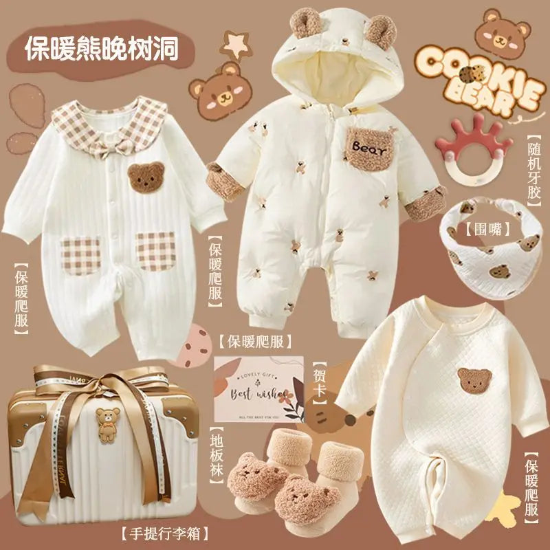Baby Gift Full Moon Hundred Day Gift Baby Gifts Luxury Newborn Meeting Winter Clothing Set Gift Box