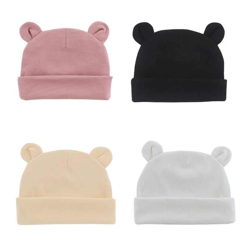 Baby Bear Hat | Soft Cotton | Newborn & Infant | Unisex