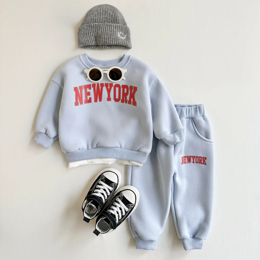 Baby & Toddler New York Print Sweatshirt & Joggers Set | 2-Piece