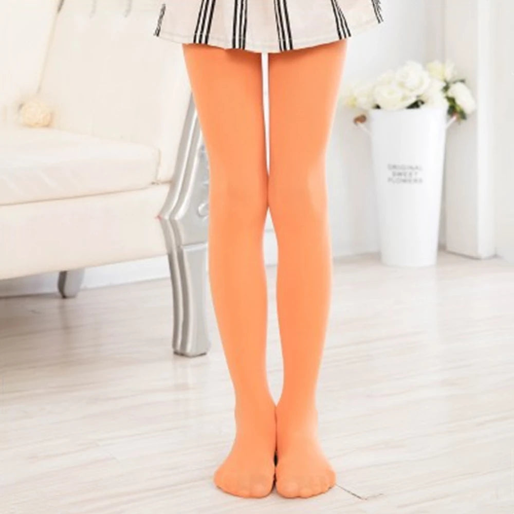 Girls Velvet Ballet Dance Tights