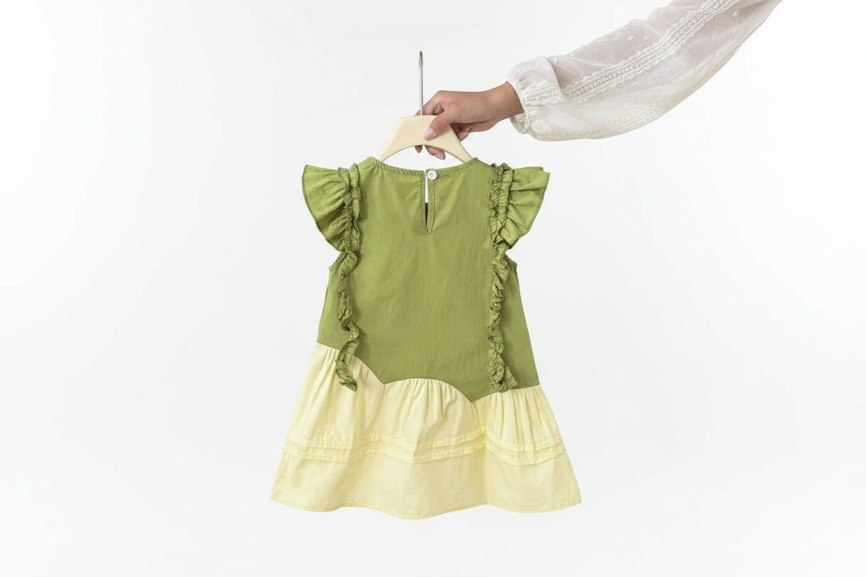 Girls Flower Ruffle Dress Ages 2–8 | Sweet Summer Princess Style
