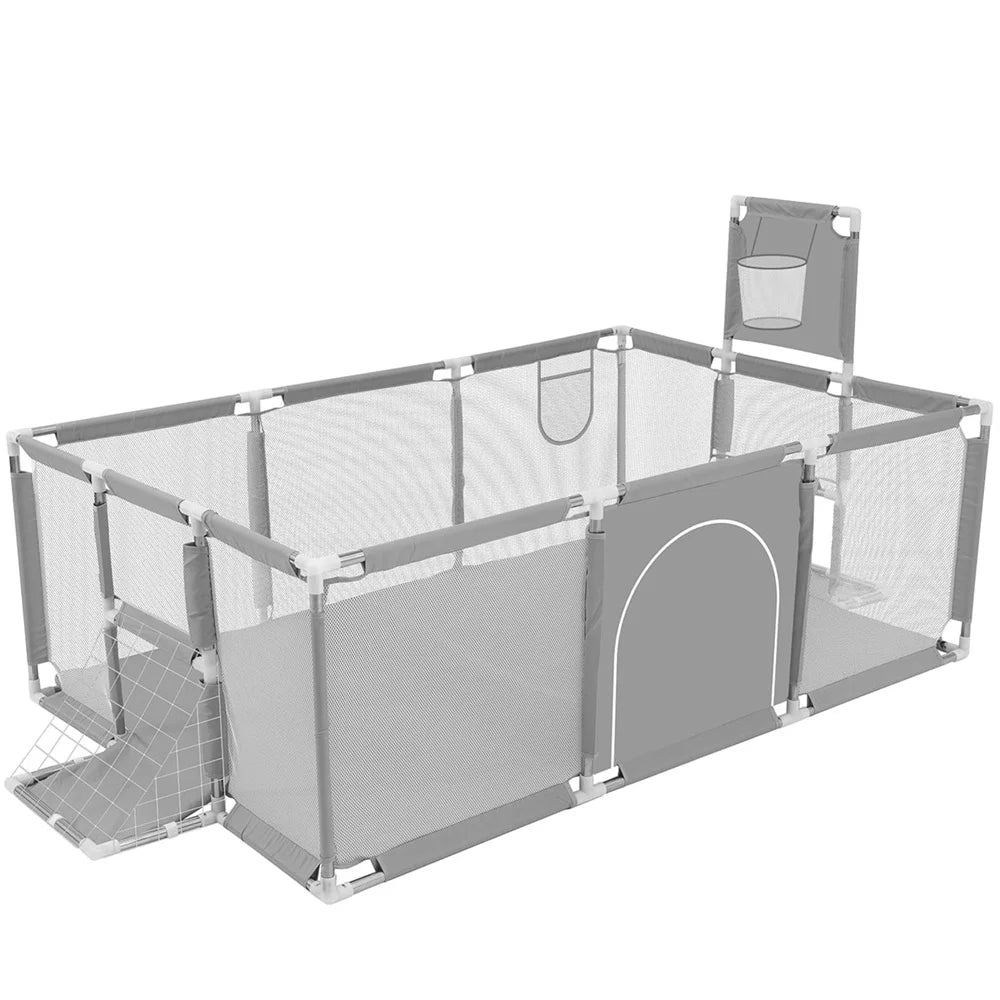 Baby Playpen Extra Large 70" – Breathable Mesh Safety Play Yard for Boys & Girls