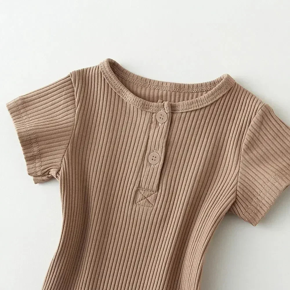 Baby Boy Summer Bodysuit & Shorts Set | 2-Piece Outfit