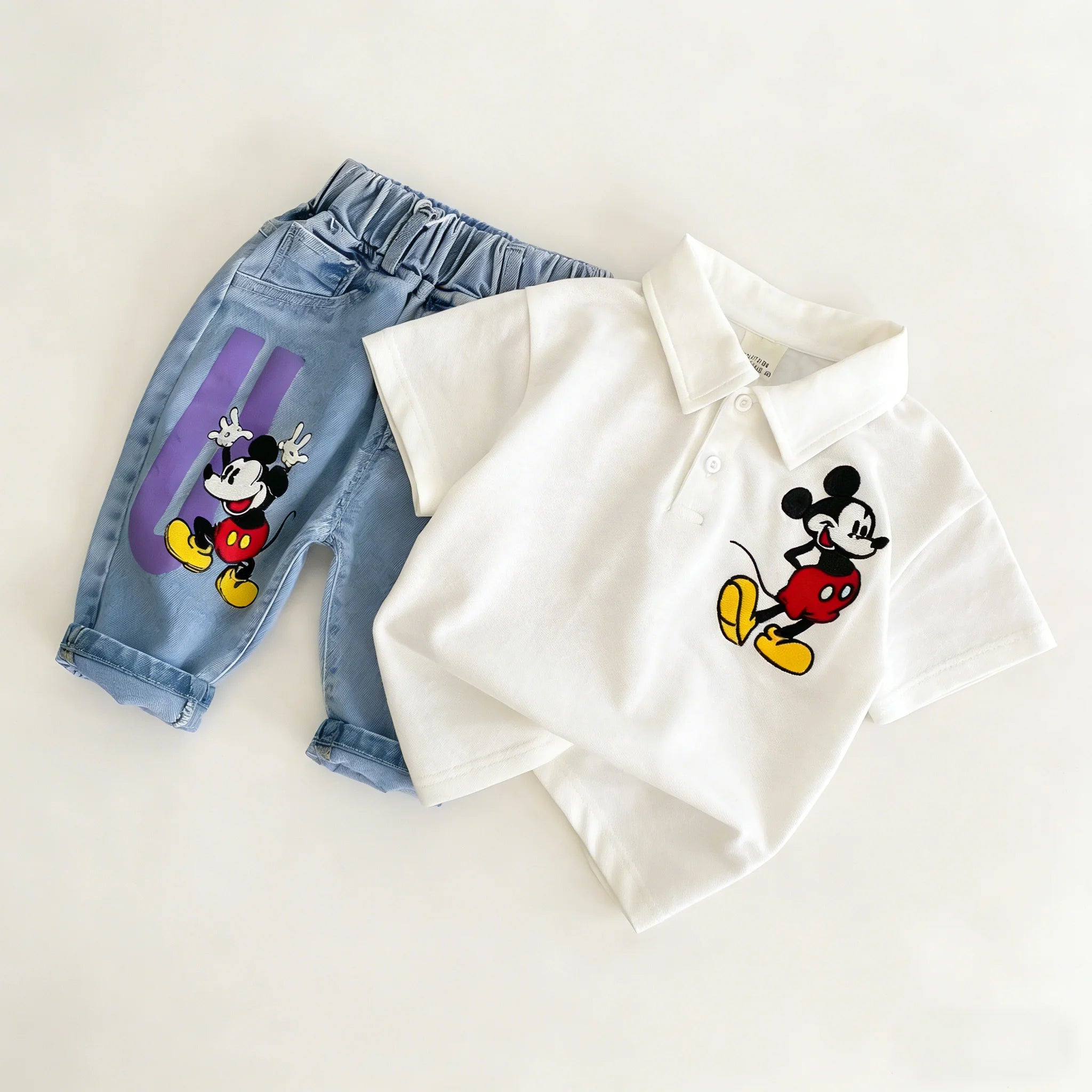 Kids Cartoon Print T-Shirt & Shorts Set Ages 2T–7T | Summer 2-Piece