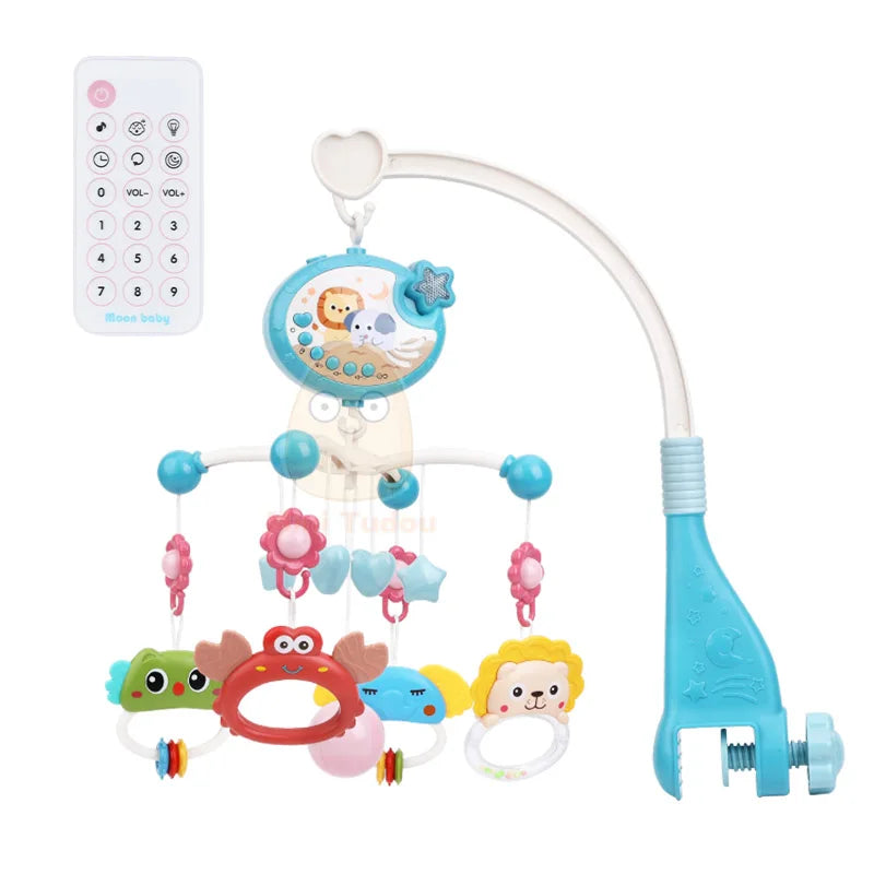 Musical Crib Mobile with Night Light for Newborns