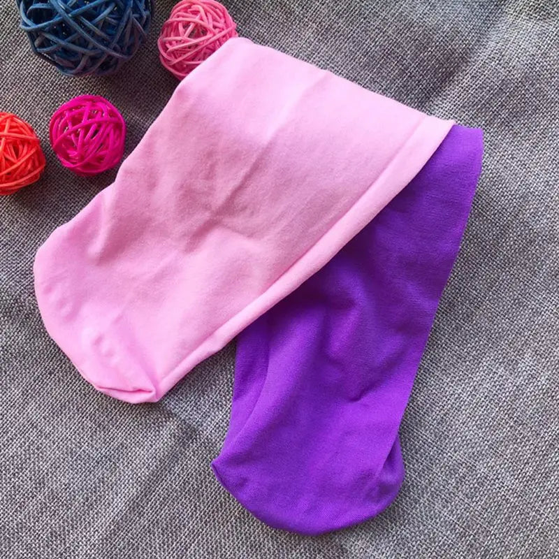 Girls Candy Colour Stretch Tights