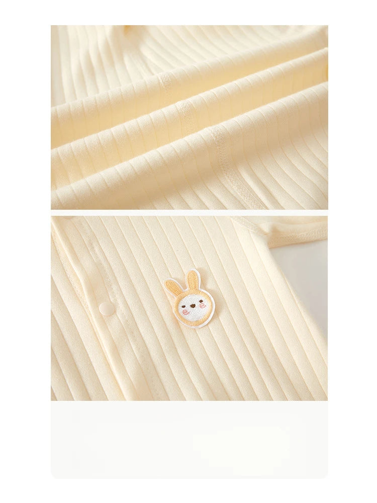 Baby Cotton Romper | Cartoon Print Unisex Jumpsuit 1-12M