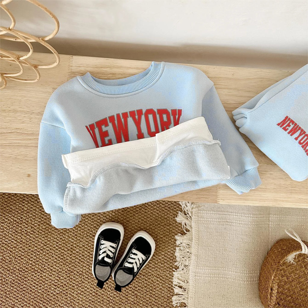 Baby & Toddler New York Print Sweatshirt & Joggers Set | 2-Piece
