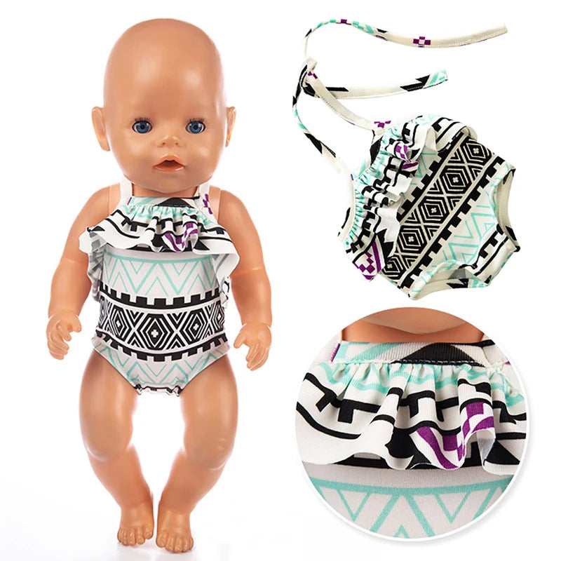 Baby Doll Clothes Set For 40cm Reborn Baby Dolls Rompers Toys Outfits Children Girl Gifts