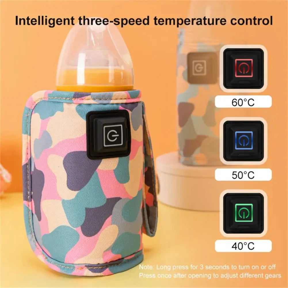 USB Baby Bottle Warmer & Insulated Travel Bag | Stroller-Ready | 250ml