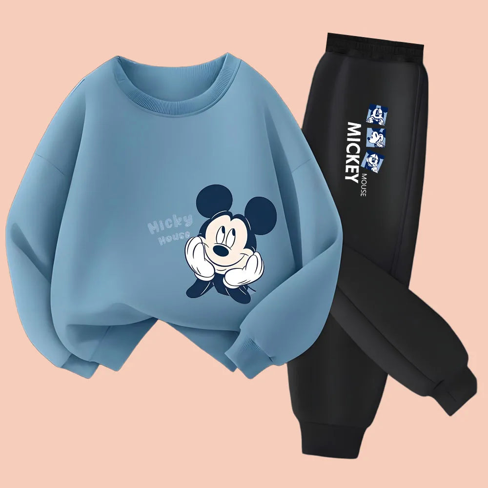 Kids Cartoon Character Sweatshirt & Pants Set (9M-5T)