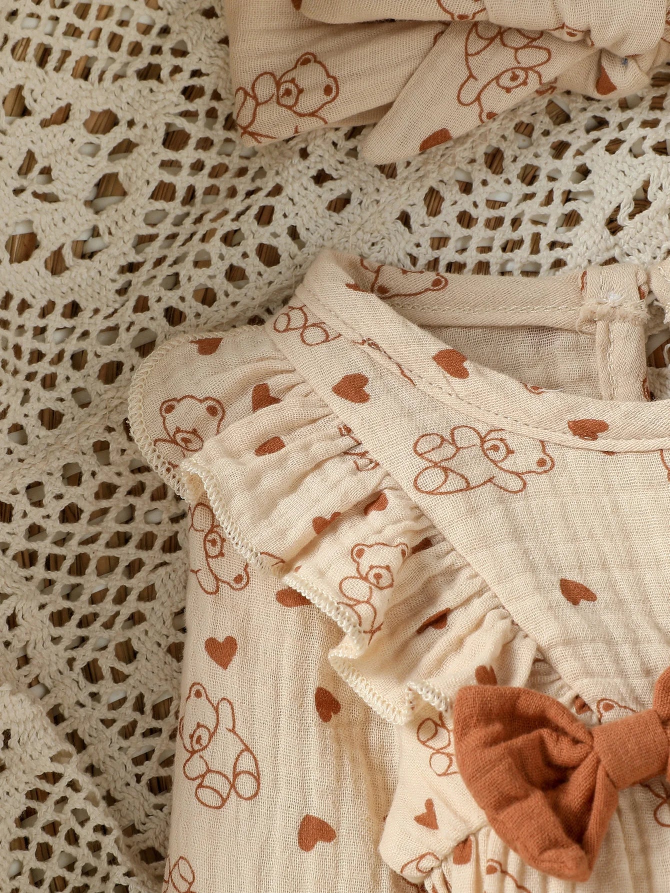 Baby Girl's Floral Jumpsuit with Headband (0–6M)
